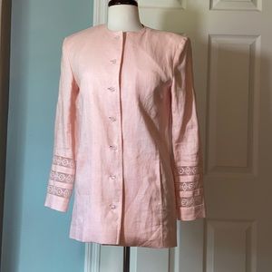 J Tiktiner Vintage linen French Coat